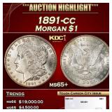 1891-cc Morgan Dollar $1 ms65+ SEGS