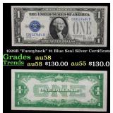 1928B $1 Blue Seal Silver Certificate 'Funnyback'