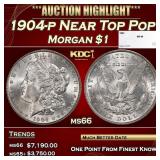 1904-p Morgan Dollar Near Top Pop $1 ms66 SEGS