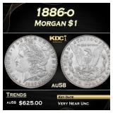 1886-o Morgan Dollar $1 Grades au58