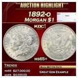 1892-o Morgan Dollar $1 ms65+ SEGS
