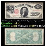 1917 $1 Large Size Legal Tender Note Grades vf++ S