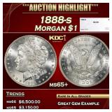 1888-s Morgan Dollar $1 ms65+ SEGS