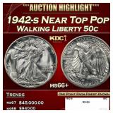 1942-s Walking Liberty Half Dollar Near Top Pop 50