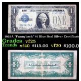 1928A $1 Blue Seal Silver Certificate 'Funnyback'