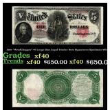 1907 $5 Large Size Legal Tender Note 'WoodChopper'