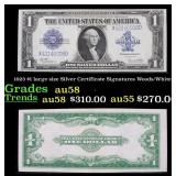 1923 $1 large size Silver Certificate Grades Choic