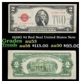 1928G $2 Red Seal United States Note Grades Select