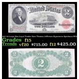 1917 $2 Large Size Legal Tender Note Thomas Jeffer