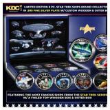 Limited Edition 8 Coin Star Trek Ships Silver Plat
