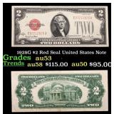 1928G $2 Red Seal United States Note Grades Select