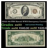 1934A $10 FRN Hawaii WWII Emergency Currency Grade