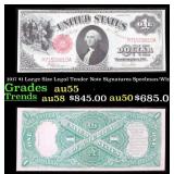 1917 $1 Large Size Legal Tender Note Grades Choice