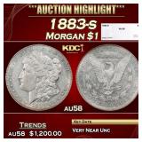 1883-s Morgan Dollar $1 au58 SEGS