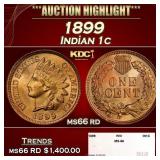 1899 Indian Cent . 1c ms66 rd SEGS