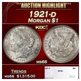 1921-d Morgan Dollar $1 ms66 SEGS