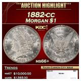 1882-cc Morgan Dollar $1 ms66+ SEGS