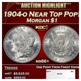 1904-o Morgan Dollar Near Top Pop! $1 ms66+ SEGS