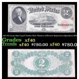 1917 $2 Large Size Legal Tender Note Thomas Jeffer