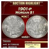 1901-p Morgan Dollar $1 ms62+ USCG