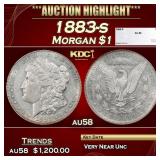 1883-s Morgan Dollar $1 au58 SEGS