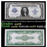 1923 $1 large size Silver Certificate Grades Choic