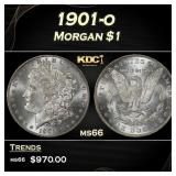 1901-o Morgan Dollar $1 Grades ms66
