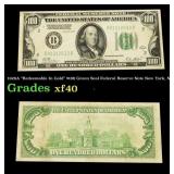 1928A $100 Green Seal Federal Reserve Note 'Redeem