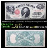 1917 $1 Large Size Legal Tender Note Grades Select