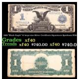 1899 $1 large size Silver Certificate 'Black Eagle