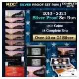 2010-2023 US Mint Silver Proof Sets, 168 Coins Tot