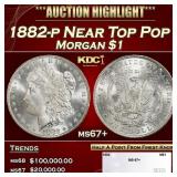 1882-p Morgan Dollar Near Top Pop $1 ms67+ SEGS