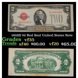 1928D $2 Red Seal United States Note Grades vf++