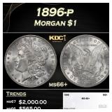 1896-p Morgan Dollar $1 ms66+ SEGS