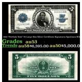 1923 $5 Large Size Silver Certificate 'Porthole No