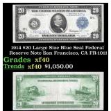 1914 $20 Large Size Blue Seal Federal Resrve Note