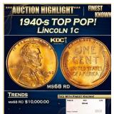 1940-s Lincoln Cent TOP POP! 1c ms68 rd SEGS