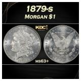 1879-s Morgan Dollar $1 Grades ms63+