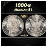 1880-s Morgan Dollar $1 Grades ms62+