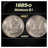 1885-o Morgan Dollar $1 Grades ms62+