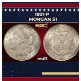 1921-p Morgan Dollar $1 Grades ms63