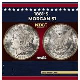 1881-s Morgan Dollar $1 Grades ms64