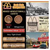 Lincoln Wheat Cent 1c Mixed Roll Orig Brandt McDon