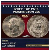 1978-p Washington Quarter TOP POP! 25c ms67+ SEGS