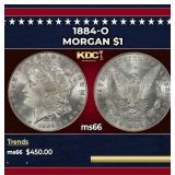 1884-o Morgan Dollar $1 Grades ms66