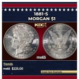 1881-s Morgan Dollar $1 Grades ms65