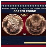 Morgan Dollar Style - 1oz .999 Fine Copper Round
