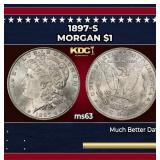 1897-s Morgan Dollar $1 Grades ms63
