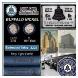 Buffalo Nickel Shotgun Roll in Old Bank Style 'Bel