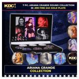 7 Coin Ariana Grande 24k Gold Plated Round Collect